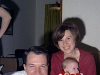 1970121007a Darrel  Betty & Darla Hagberg - Christmas - East Moline IL