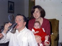 1970121007b Darrel  Betty & Darla Hagberg - Christmas - East Moline IL