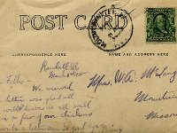 1909081005  Frank & Daisy McLaughlin Postcard March 3  - Randal or now East Galesburg  IL
