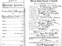 1926122002 Frank McLaughlin & Daisy Kesner Marrriage License -1901-12-24jpg