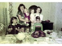 1950121002 Marilyn & Bob Jamieson-Bonnie-Lorraine-Betty McLaughlin-Tim-Bill-Steve - Xmas at Emmas