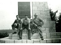 1951061003 Irvin McLaughlin & Vernie Jamieson with friends Ken & Sam -MN fishing trip