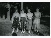 1955091001 Betty McLaughlin Sandy Hanson  Sylvia Stockwell Barbara McCloud 13th BD