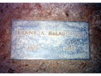 1994021003 Franklin A McLaughlin Grave Marker - Fresno CA